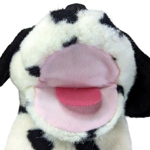 Vintage A&A Aurora Dalmatian Hand Puppet Plush Spots Brown Eyes Floppy Ears 10" - Picture 7 of 9